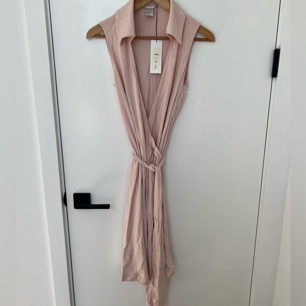 BNWT DVF Diane Von Furstenberg wrap dress pink size 6